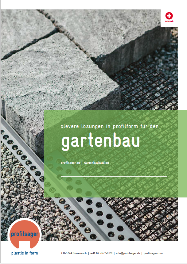 Titelseite des Profilsager Gartenbaukatalogs 2026